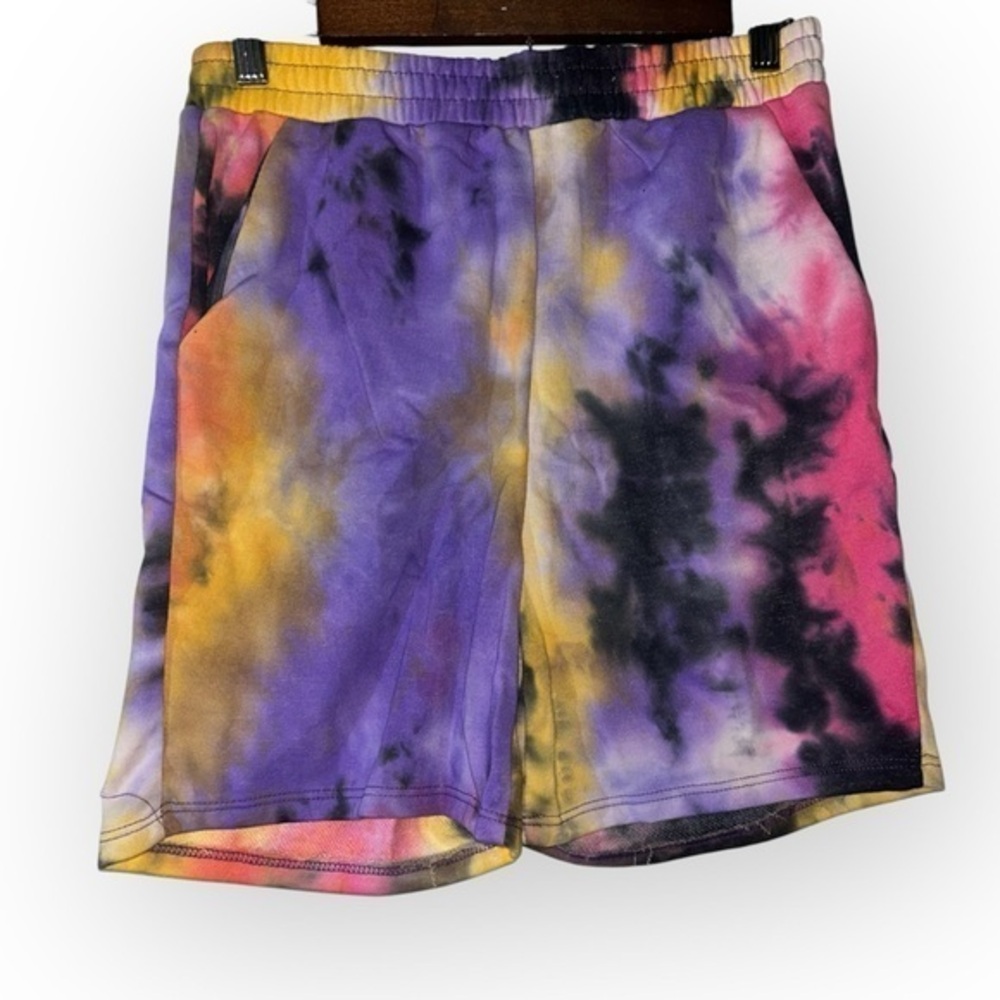 All in favor NWOT French terry tie dye bike shorts SIZE SMALL